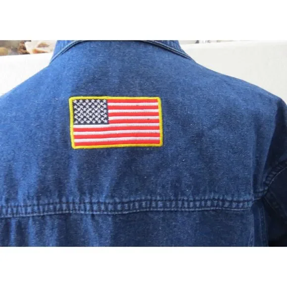 Danbury Mint U.S. Marines Denim Jacket Medium (38-40) EUC - Picture 3 of 10